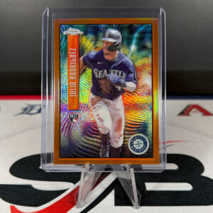 2022 Topps Chrome Sonic Julio Rodriguez Expose RC Orange #17/25