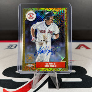 2022 Topps Series 2 1987 Chrome Silver Pack Wade Boggs Auto #23/30