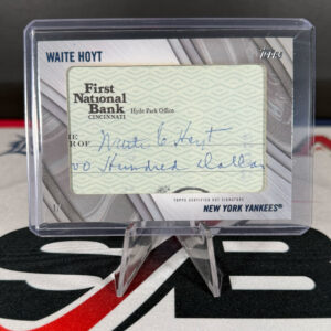 2022 Topps Series 2 Waite Hoyt Cut Signature 1/1 New York Yankees