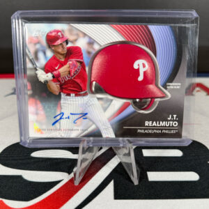 2022 Topps Update Series JT Realmuto Commemorative Batting Helmet Autographs #3/10
