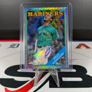 2023 Topps Series 1 1988 Chrome Silver Pack Julio Rodriguez Auto #37/50