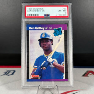 1989 Donruss Ken Griffey Jr. Rated Rookie PSA 8